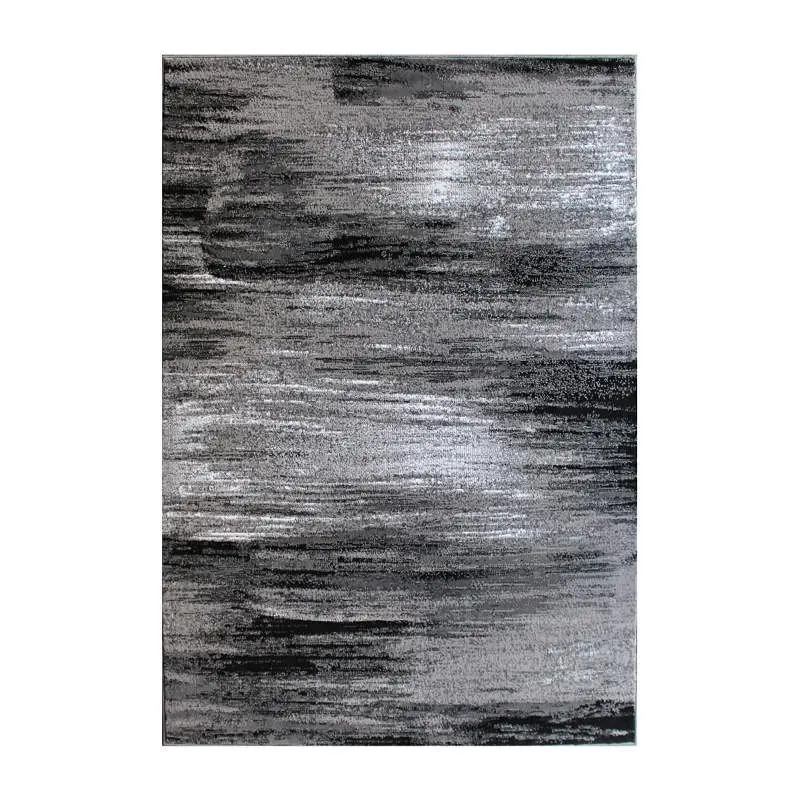 Flash Furniture Rylan Gatherion 5' x 7' Grey Scraped Design Area Rug - Olefin Rug Jute Backing - Living Room, Be...