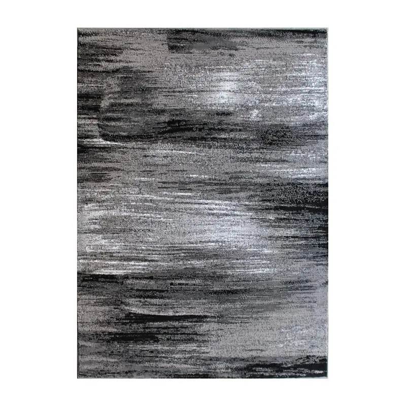 Flash Furniture Rylan Gatherion 8' x 10' Gray Scraped Design Area Rug - Olefin Rug Jute Backing - Living Room, B...