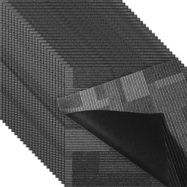VEVOR Carpet Tiles Reusable, 24"x 24"Carpet Squares Padding Attached, Soft Padded Carpet Tiles, Mixed Graphite, ...