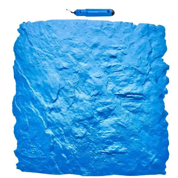 VEVOR Concrete Stamps Mat 24 x 24 Texturing Skin Polyurethane Stamp Mat, DPMJLSFX1PCS06SKDV0