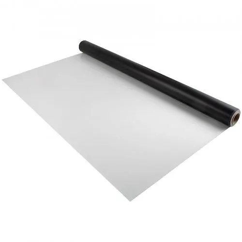 VEVOR Dance Floor, 6.6x23ft Dance Floor Roll, 0.06in Thick PVC Vinyl Dance Floor, Black/Off-White Reversible Travel-friend...