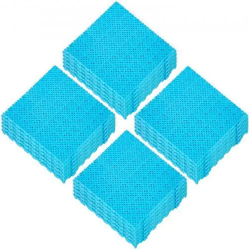 VEVOR Drainage Tiles Interlocking 25 Pack Sky Blue, Outdoor Modular Interlocking Deck Tile 11.8x11.8x0.5 Inches, DJMTXLST1...