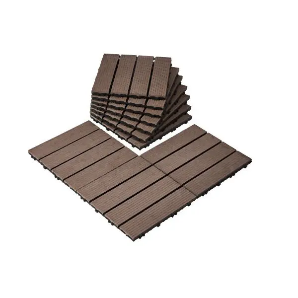 VEVOR Interlocking Deck Tiles PVC Wood 27 Package 12"x12" Waterproof Porch, HDDBSM4TBTSZFGTLUV0