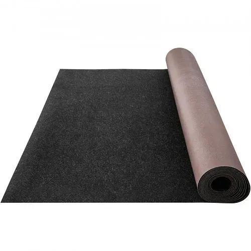 VEVOR Long-Lasting Bass Boat Carpet Cutpile Marine Carpet 6 X 36 ft Charcoal Black /outdoor, JZXWDTT1.811M9A6IV0
