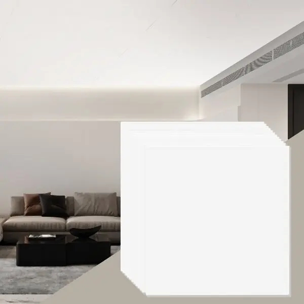 VEVOR Secure Ceiling Tiles 12 Pack 24 x 24 PVC Foam Fire-Rated Smooth White, THBZPVCFPB12YYQ3WV0