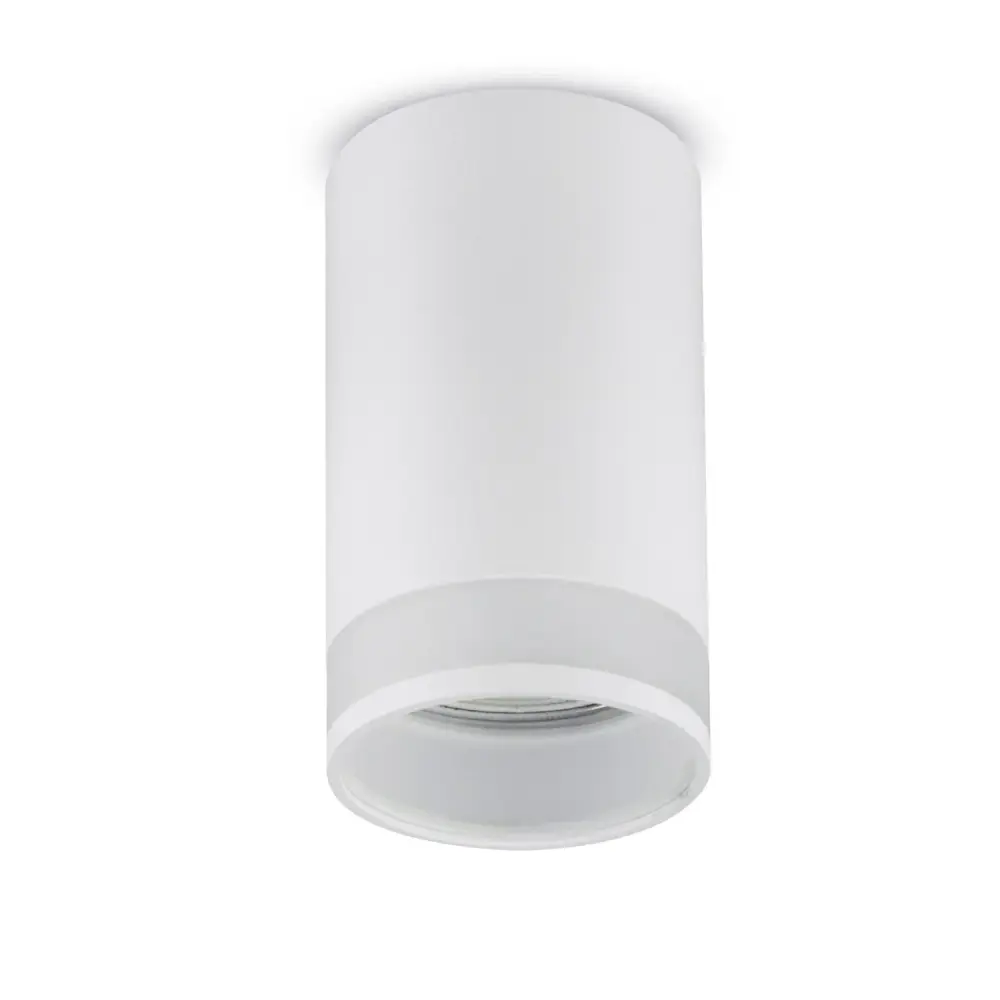 Maclean surface mount / tube luminaire, spot, round, aluminum, GU10, 55x130mm, white, MCE361 W+LED bulb GU10 7W Maclean En...