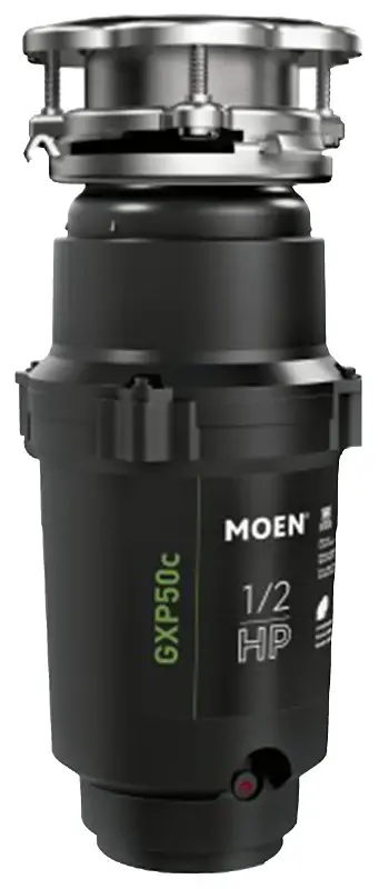 Batch Feed Moen GX PRO Series GXP50C Garbage Disposal, 30.8 oz Grinding Chamber, 1/2 hp Motor, 115 V