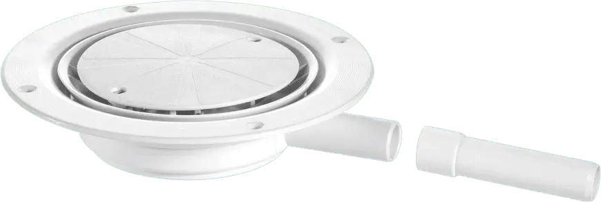 McAlpine Round Untrapped Gully Chalk Cover Pumped Waste USG1WH