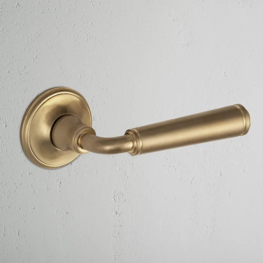 Digby Unsprung Door Handle - Antique Warm alloy
