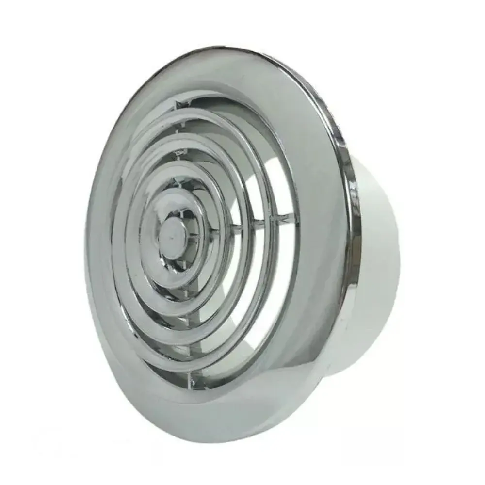 Airvent 100mm Round Air Vent Grille Optimized Ventilation Systems Galvanized Steel