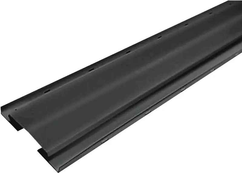 Master Flow AR10BLH Ridge Vent, 10 ft L, 7-1/2 W, Aluminum, Midnight