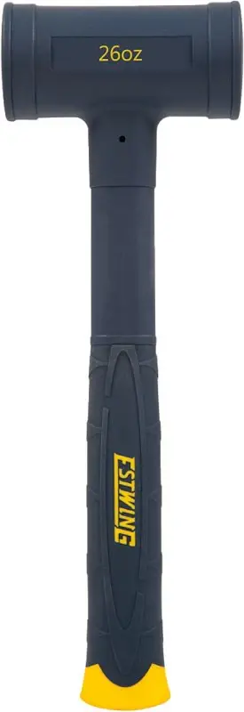 Estwing CCD26 Dead Blow Hammer, 26 oz Head, Silky Face Head, Polyurethane/Steel Head, 12-3/4 OAL