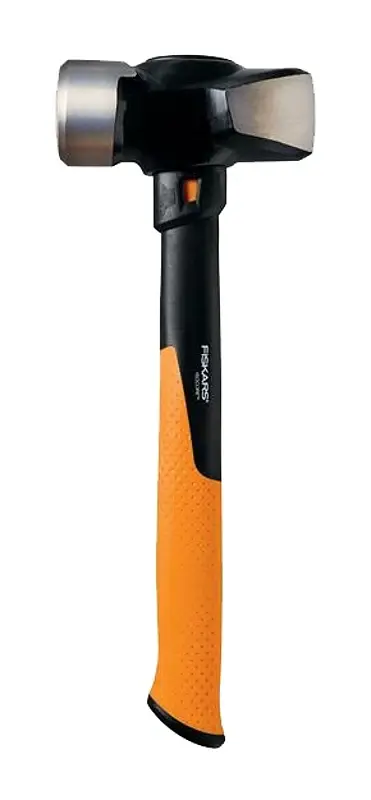 Fiskars IsoCore Series 750810-1001 Hammer, 4 lb Head, Sledge, Stainless Head