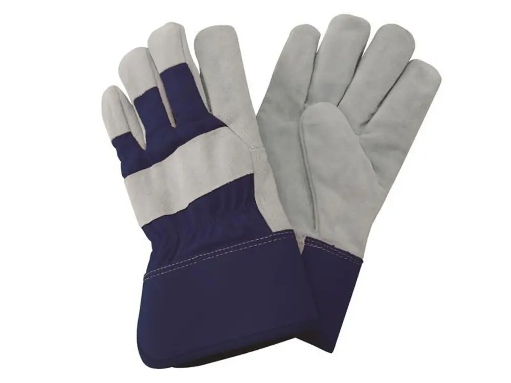 Kent & Stowe Navy Cozy fabric Lined Rigger Gloves - Medium