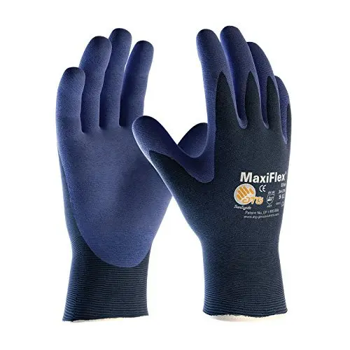 PIP Elite MaxiFlex 34-274 Ultra Airy Weight Nitrile Coated Grip Glove Size Large 12 Pair