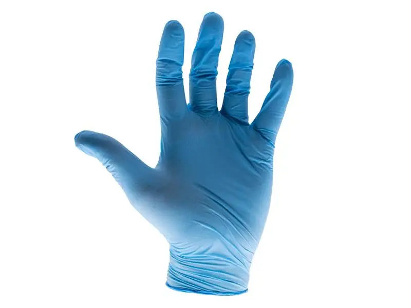 Scan Blue Nitrile Disposable Gloves Large (Box 100)