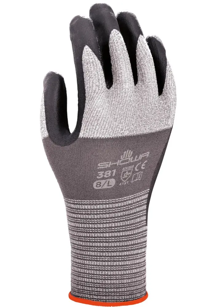 SHOWA 381 Nitrile Ultra-Light Work Glove 12 PACK