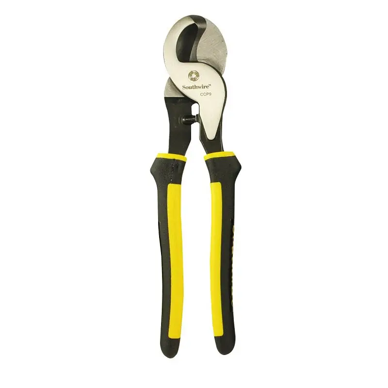 Southwire CCP9 High-Leverage Cable Cutter, 2/0 AWG Copper, 4/0 AWG Aluminum Cutting Capacity, 9 OAL, Stainless Jaw