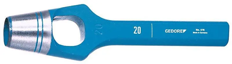 GEDORE Heavy-Duty Arc punch soft materials, Ø 40 mm, Rubber leather ginquireets fabric, Round, 205 mm long, Punch, 570040...