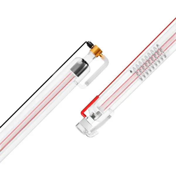 VEVOR 60W CO2 Laser Tube 49.2 / 1250 mm Borosilicate Glass Laser Cutter Tube, CO2JGG60W000D1PL9V9