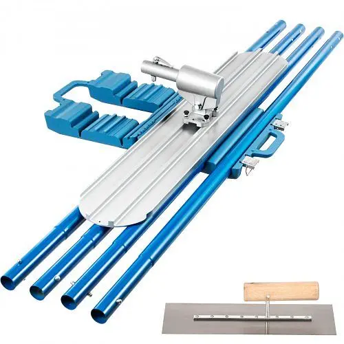 VEVOR Bull Float Magnesium Concrete Float 48 x 8" Round End Concrete Float Tool Cement Tool Bull Concrete Kit Bull Fl...