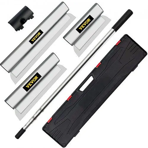 VEVOR Drywall Skimming Blade Putty Knife Combo 10/24/32in Trowel Tool Handle, DBSNZGD102432BCAHV0