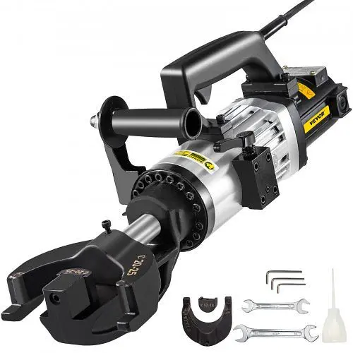 VEVOR 1.5 KW Electric Rebar Bender, 1"(25 mm) Hydraulic Electric Hand Held Rebar Bender, within 5 s, 110 V, STGJWQJXD...