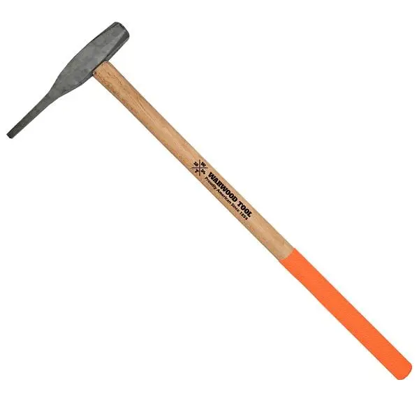 Warwood Small Tool 4 lb Tie Square Head Plug Punch, 34" safety-grip handle, 21812 Warwood Tool