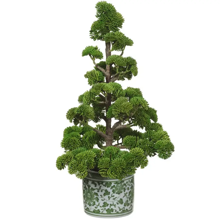 Sedium Pinewood Tree Ceramic Vase