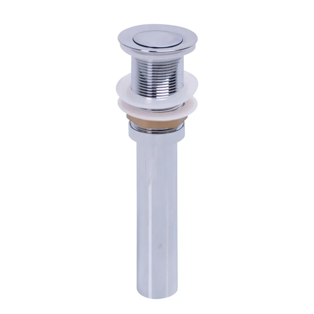 Bottom Valve Without Overflow - Chromium Quick Mount