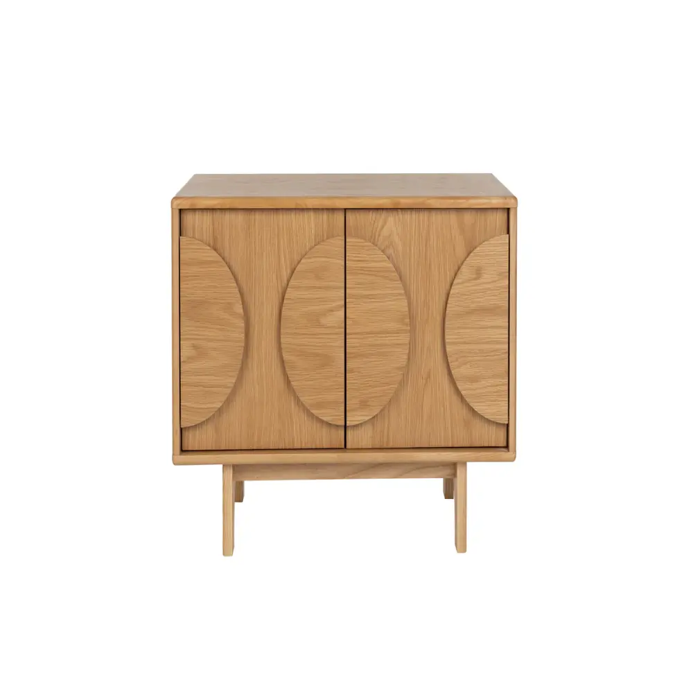 Groove 2 Door Sideboard - Genuine Oak