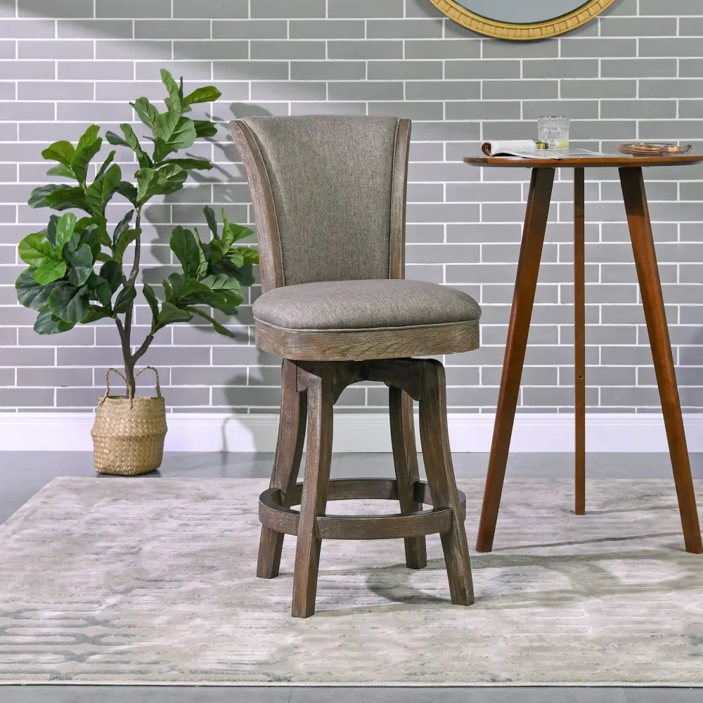 Henry - Armless Spin Counter Height Bar Stool