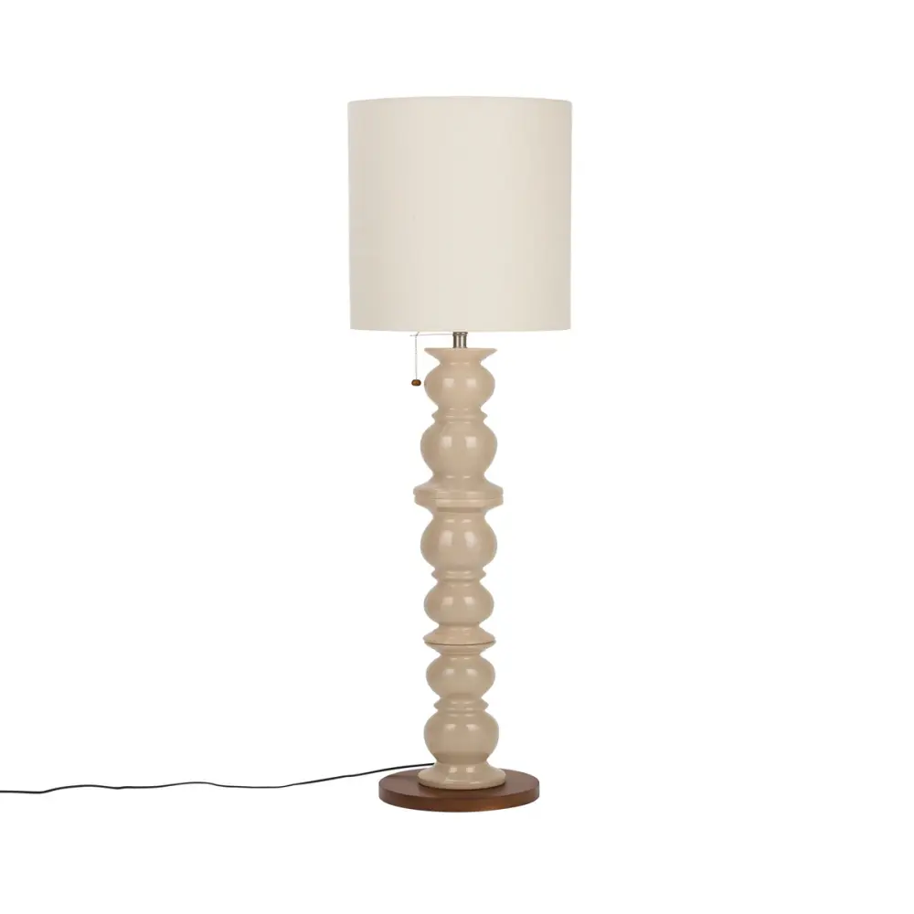 Industrial Grade Brew Floor Lamp - Taupe