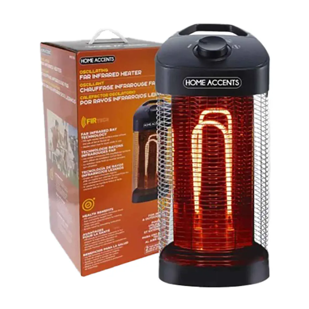 Portable Oscillating Infrared Heater, 1,200 W