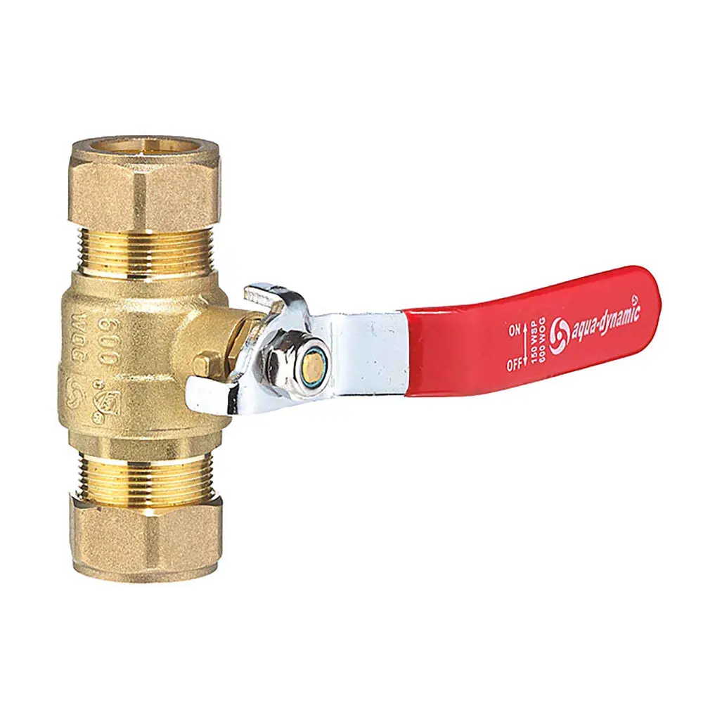 Stainless Steel Compression Full Port Ball Valve Warm alloy, 3/4”