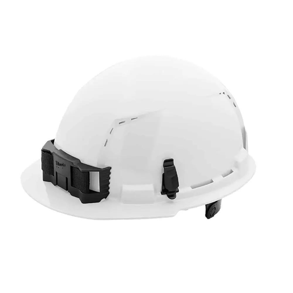 Front Brim Vented Safety Hard Hat 6-Point Ratchet Suspension, Type 1, Class C alabaster