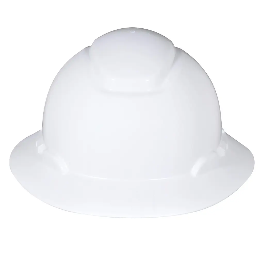 3M™ Full Brim Robust Hat H-801R-UV, White 4-Point Ratchet Suspension, Uvicator