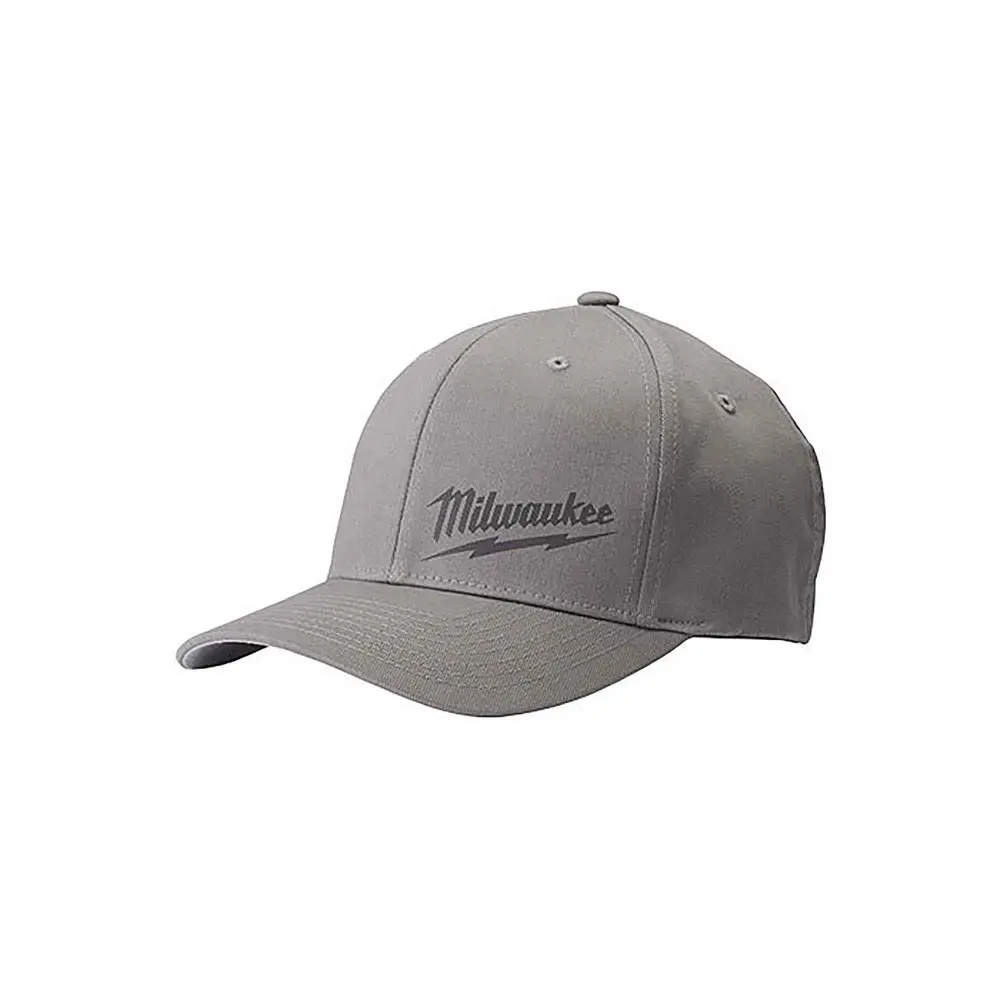Milwaukee Fitted Hat, Grey big / X-Large)