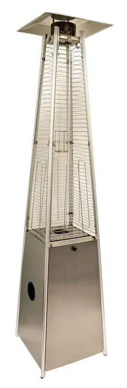 AZ Advanced Patio Heaters Glass Tube Patio Heater Stainless Steel, HLDS01-GTSS AZ Patio Heaters
