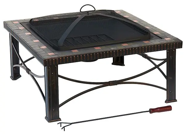 AZ Eco-Friendly Patio Heaters 30" Slate Tile Fire Pit, FTB-51161B AZ Patio Heaters