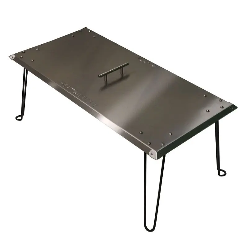 AZ Patio Heaters Heat Warden Rectangle Fire Pit Heat Deflector Stainless Steel, MB-8KKX-W5TG