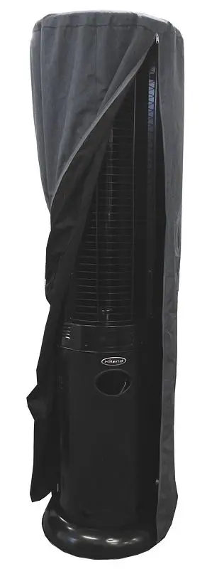 AZ Patio Heaters Round Glass Tube HeaterCommercial Cover Gunmetal, CHC-RGT-G