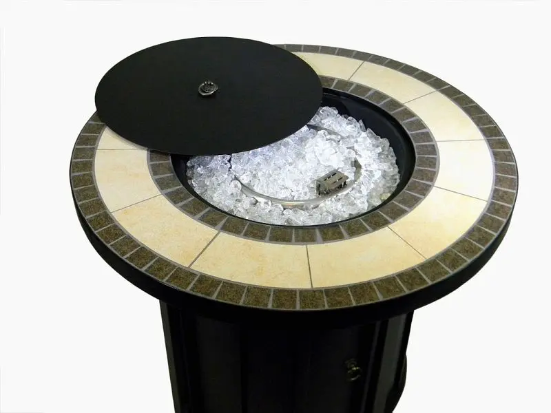 AZ Patio Heaters Round Tile Top Fire pit, AFP-TTR