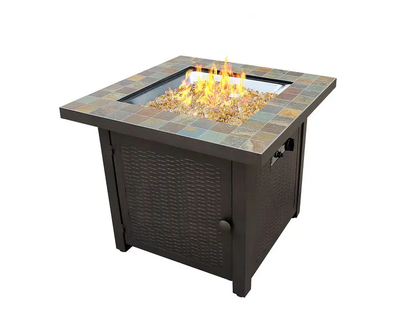AZ Patio Heaters Square Slate Fire Pit, GFT-60843