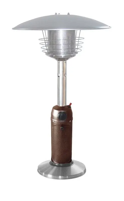 AZ Patio Heaters Table Top Patio Heater Stainless Steel and Framing Hammered Bronze, HLDS032-BB