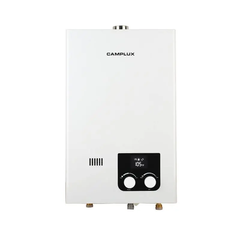Camplux Multi-Purpose 10L LP High Capacity Indoor Tankless Water Heater, 2.64 GPM, White, CM264LP