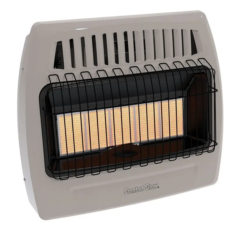 Ease Glow 5-Plaque Infrared Gas Wall Heater, Manual Regulation, 1250 sq-ft, Natural Gas, KWN521 Comfort Glow