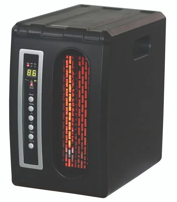Ease Glow Space-saving Electric Infrared Quartz Heater, 5120 BTUs, 1000 sq-ft, 1500 W, QDE1320 Comfort Glow