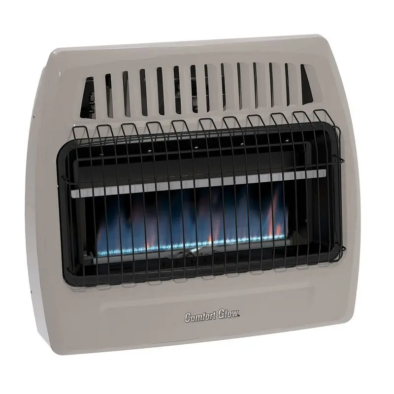 Ease Optimized Glow Ambient Flame Gas Wall Heater, 30,000 BTU, 1250 sq-ft, LP/Natural Gas, CGS379 Comfort Glow