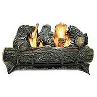 Ease Scratch-Resistant Glow Dual Fuel Vent-Free Gas Log Set, Oak, 30,000 BTU, 18", Propane (LP)/Raw Gas (NG), GLD1856...